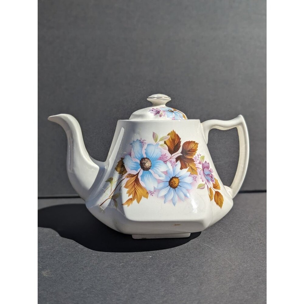 Vintage James Kent Old Foley stamped Melrose 24 Staffordshire Tea Pot